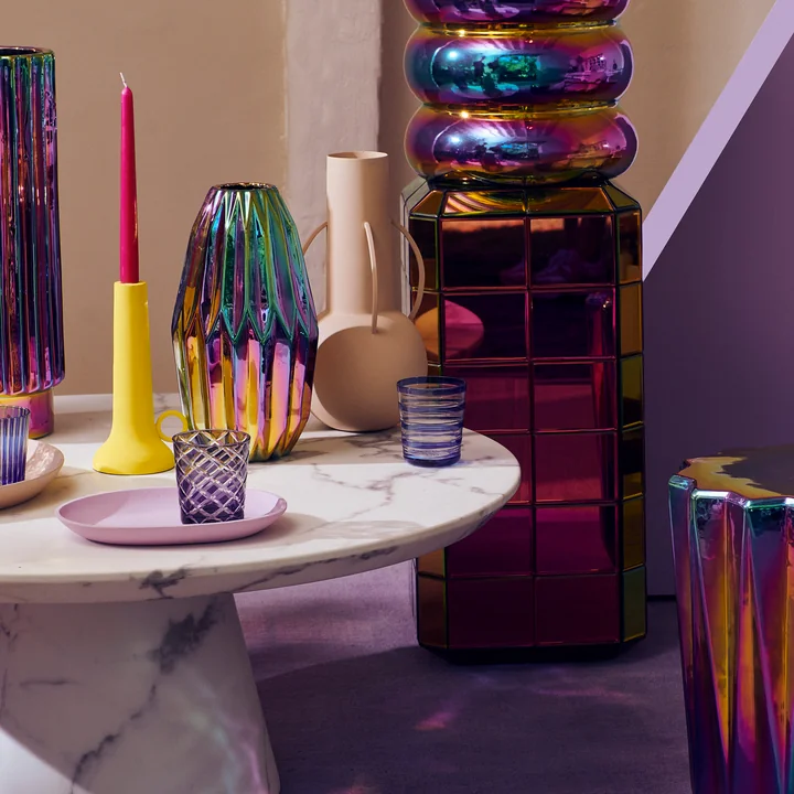 Pols Potten - Pillar Pixel Bijzettafel, donkergroen