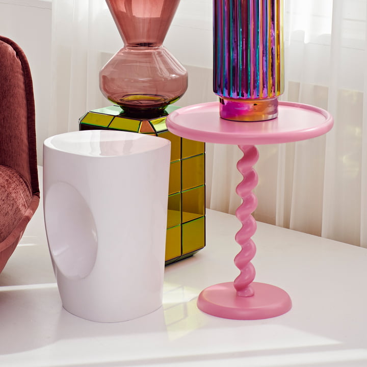 Pols Potten - Twister Bijzettafel, lichtroze