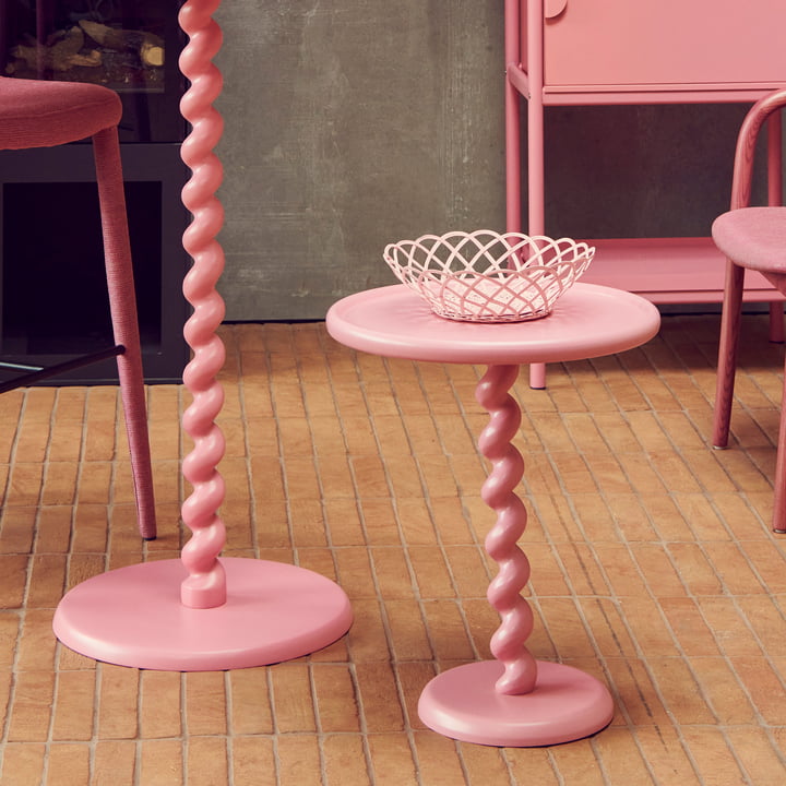 Pols Potten - Twister Bijzettafel, lichtroze