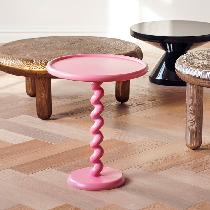 Pols Potten - Twister Bijzettafel, lichtroze