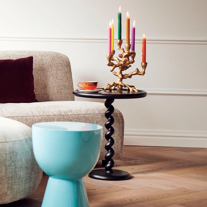 Pols Potten - Twister Bijzettafel, zwart