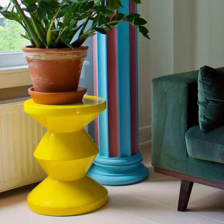 Zig Zag Krukje, geel van Pols Potten