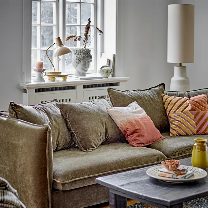 Fetima kussen en Linetta vloerlamp