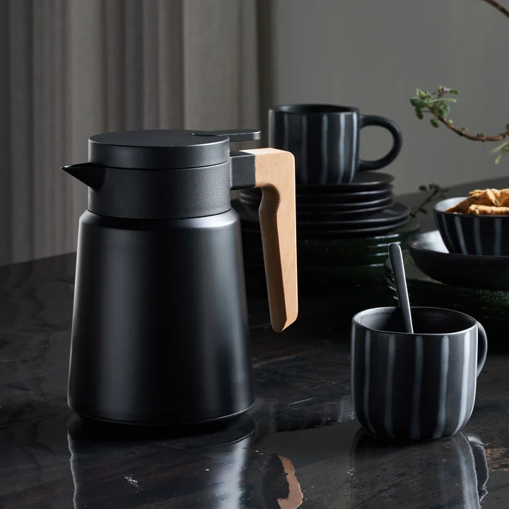 House Doctor - Cole Thermosfles, zwart, H 20 cm