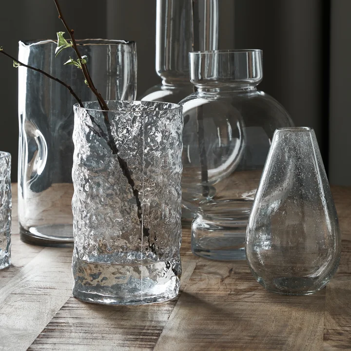 House Doctor - Huri Vaas, H 20 cm, helder