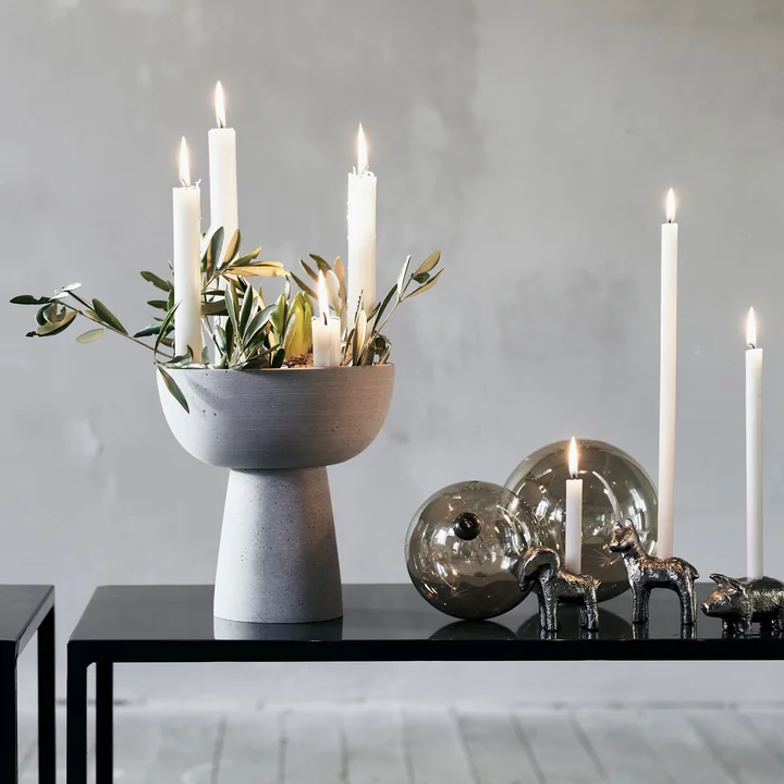 Marb Kandelaar van House Doctor in de kleur grijs