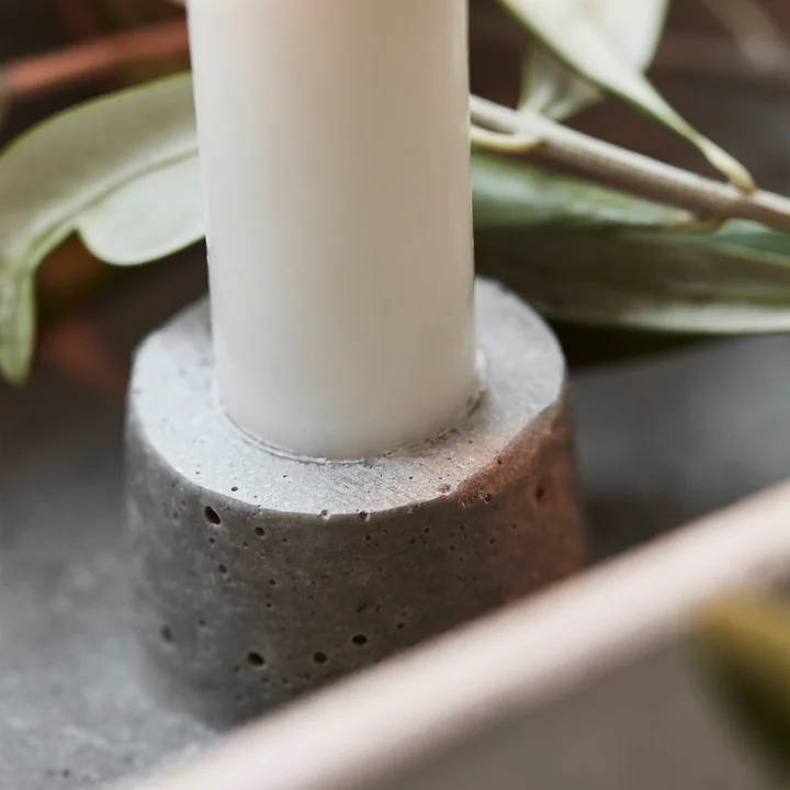 Marb Kandelaar van House Doctor in de kleur grijs