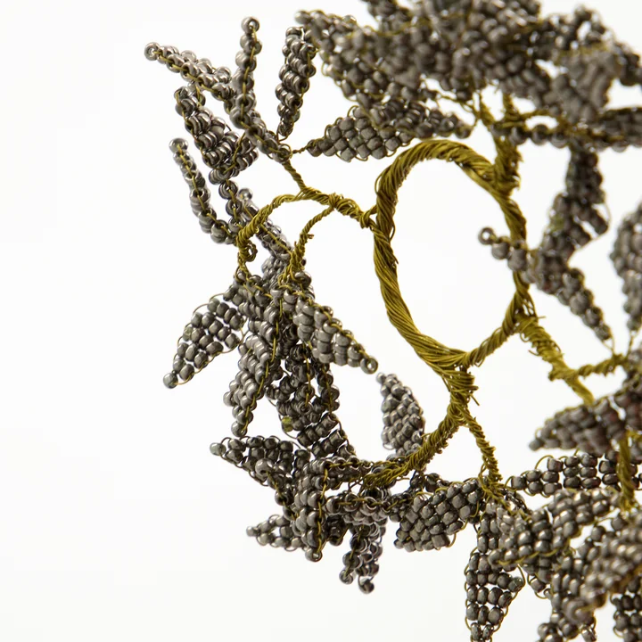 Pearl Kaarsenringen van House Doctor in de kleur grijs/goud