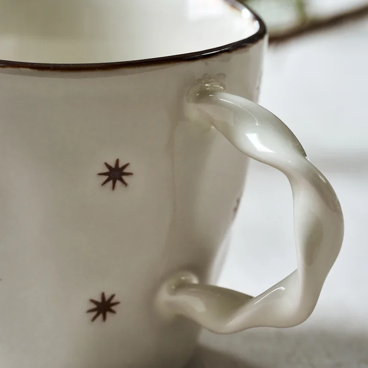 Starry Beker van House Doctor in de kleur wit (set van 2)