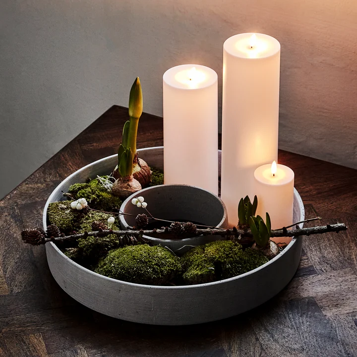 The Ring Kandelaar van House Doctor in de kleur grijs