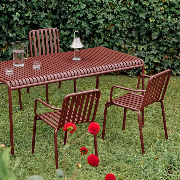 Hay Palissade Dining Armchair -, ijzerrood