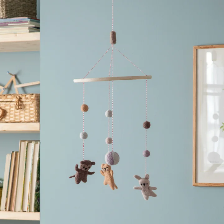 Mobiel van vilt, Teeny Toes van Sebra