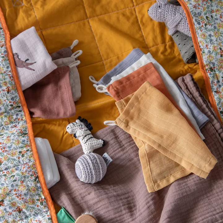 Sebra - Flanel, Tenen / Bouwers (Set van 7)