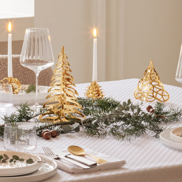 Tafel kerstboom, goud door Georg Jensen