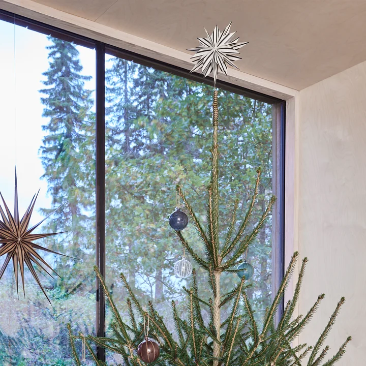 OYOY - Toppu Kerstboom kant ster, wit / zwart