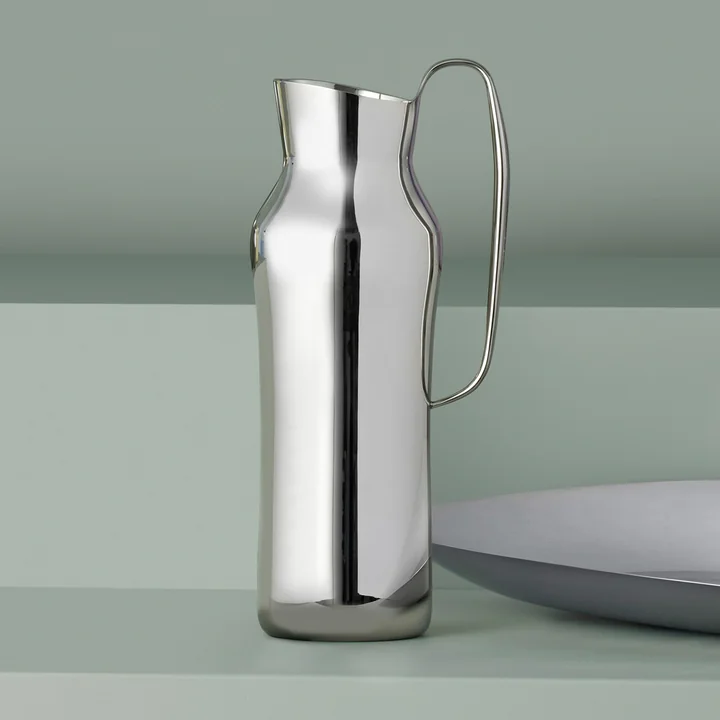 Gense - Dorotea Karaf, h 30 cm, glanzend staal