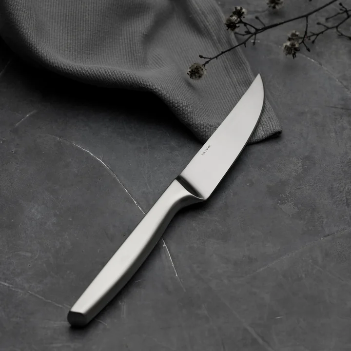 Gense - Norm Steakmes, mat staal (set van 4)