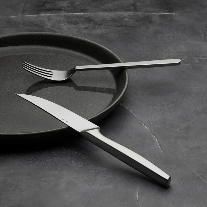 Gense - Norm Steakmes, mat staal (set van 4)