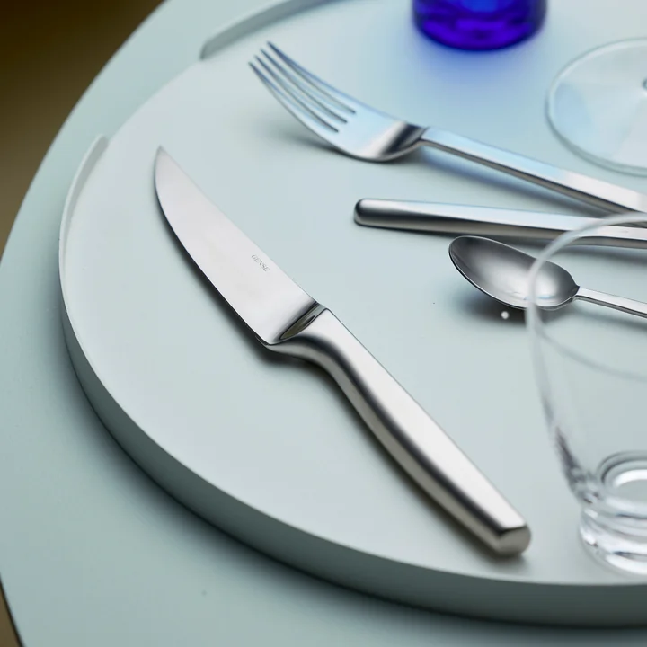 Gense - Norm Steakmes, mat staal (set van 4)