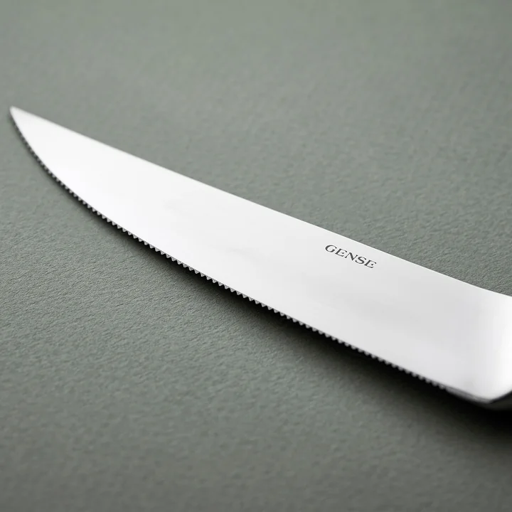 Gense - Norm Steakmes, mat staal (set van 4)