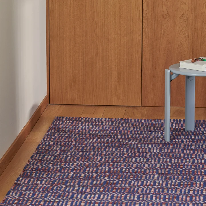 Radio Tapijt, 80 x 50 cm, rood/blauw van HAY