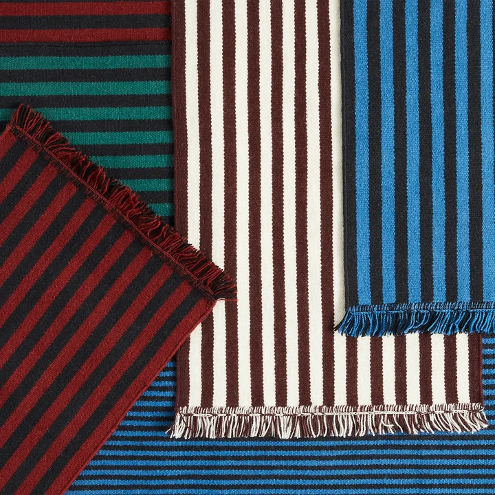 Stripes and Stripes Wool Tapijt van HAY