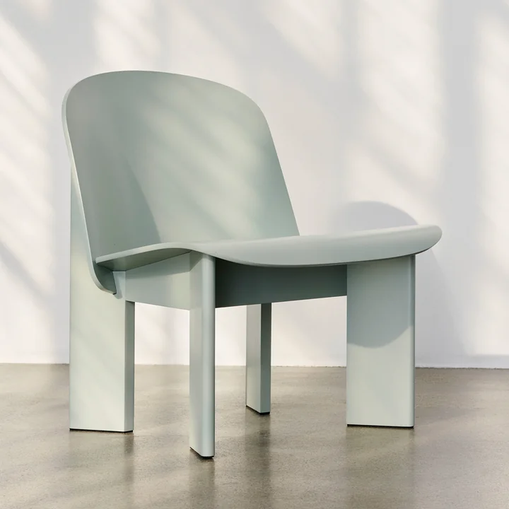 Chisel Lounge Chair eucalyptus (gelakt op waterbasis) van HAY