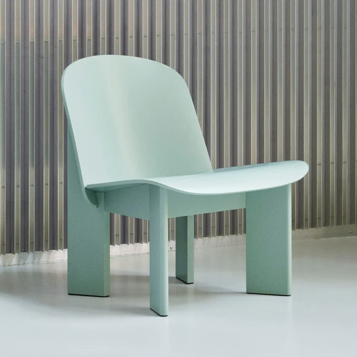 Chisel Lounge Chair eucalyptus (gelakt op waterbasis) van HAY