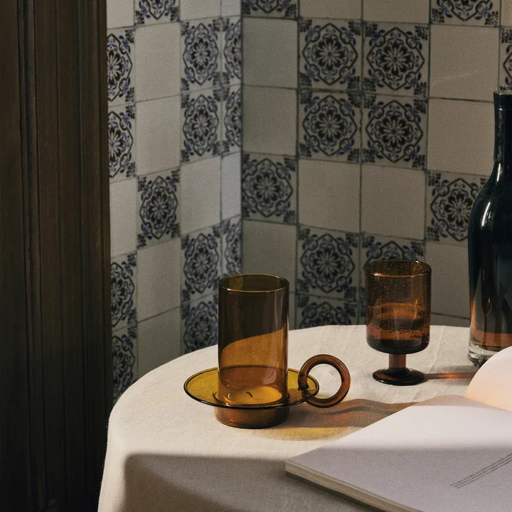 Ferm Living - Luce Glazen kandelaar