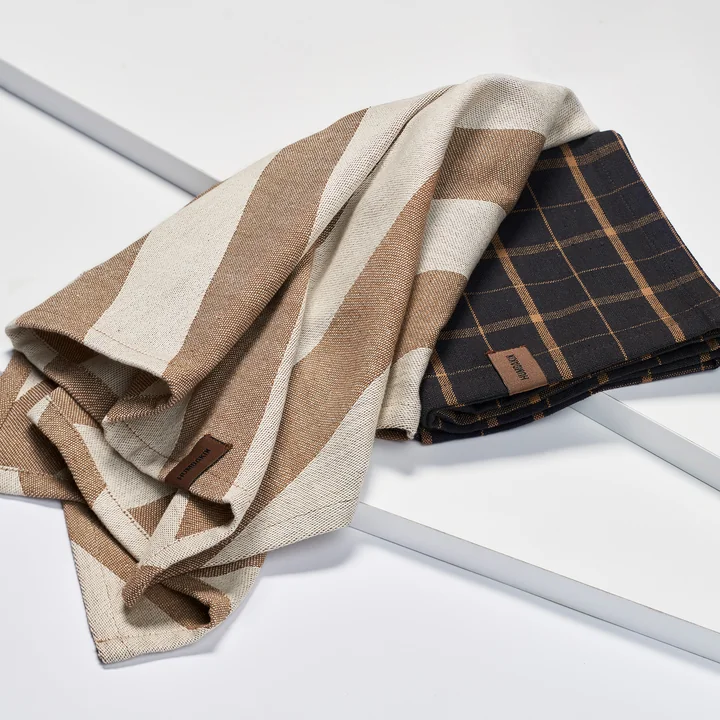 Theedoek gemaakt van GRS gerecycled katoen van Humdakin