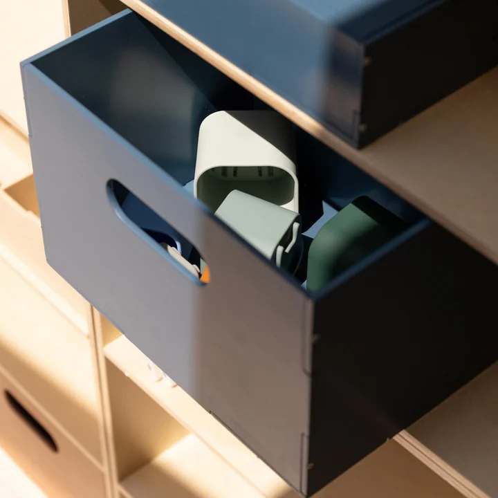 Nofred - Opbergdoos, 33,5 x 22 x 24 cm, blauw