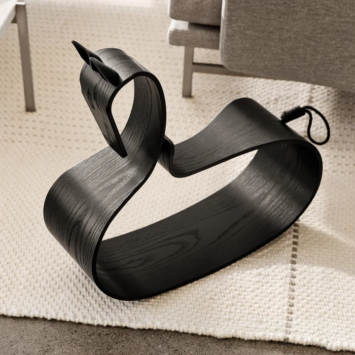 Hobbelpaard van Fritz Hansen in de uitvoering ash black