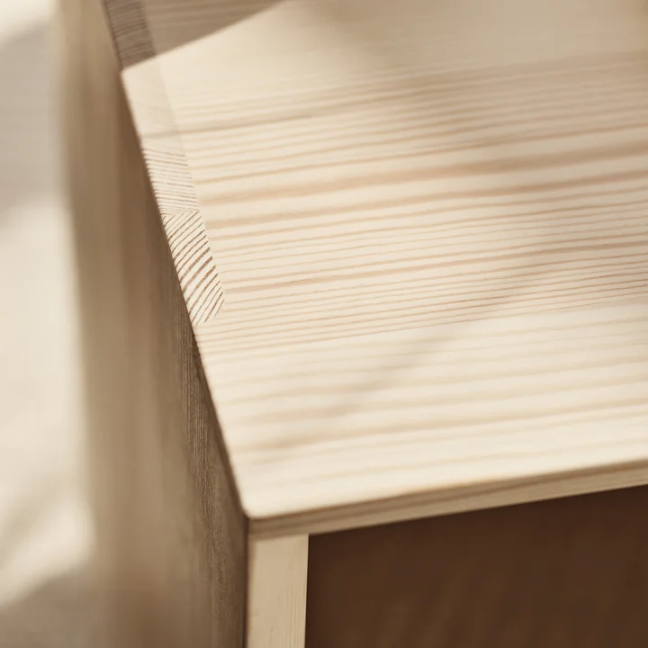 Taburet Kruk van Fritz Hansen in de afwerking grenen geolied