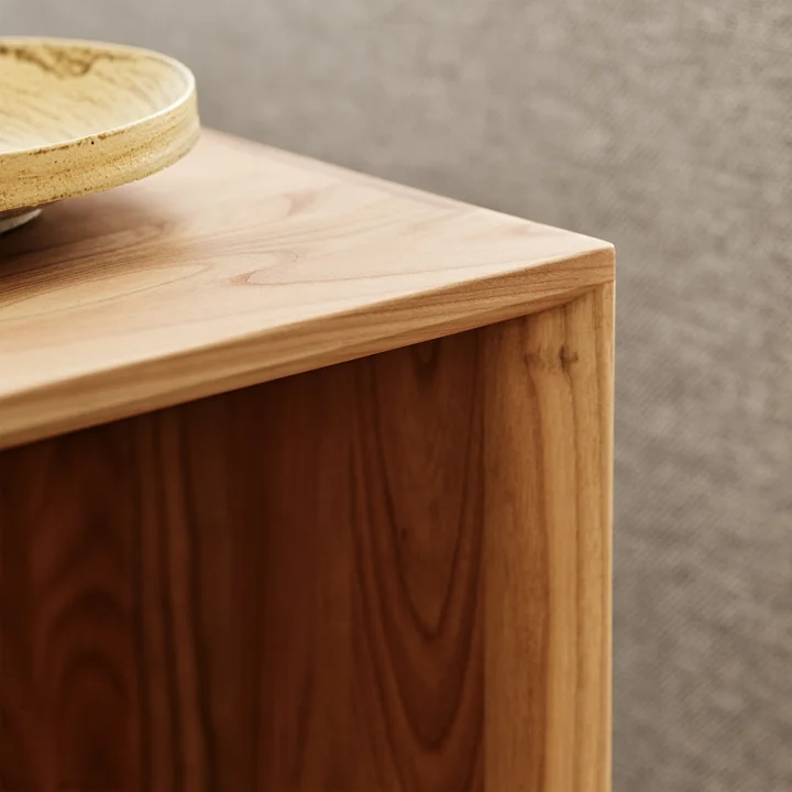 Taburet Kruk van Fritz Hansen in de afwerking kersen geolied