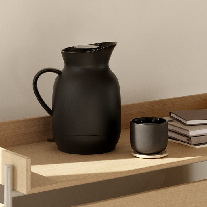 Stelton - Amphora Waterkoker, 1. 2l, zacht zwart