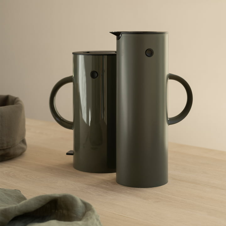 Stelton - Isoleerkan EM 77, 1 l soft donker bos