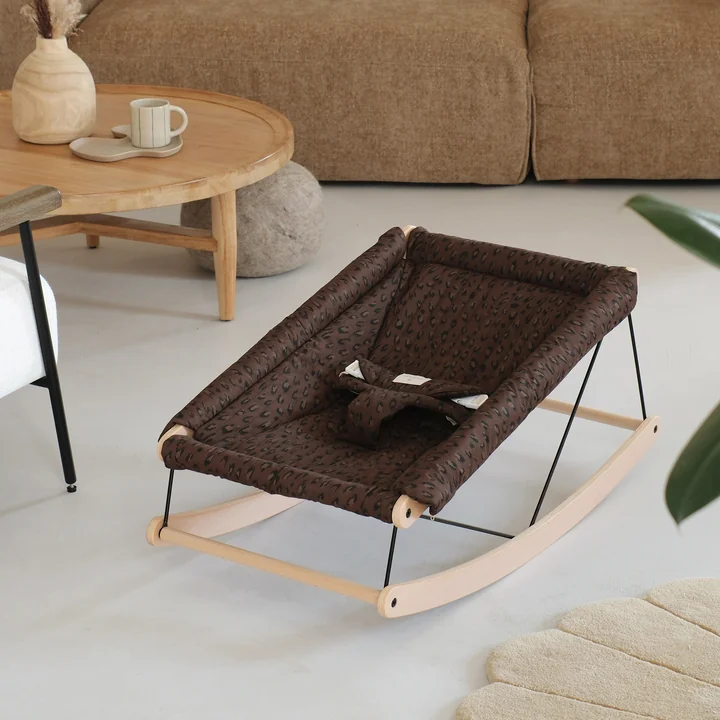 Nobodinoz - Growing Green Wipstoeltje met kussen