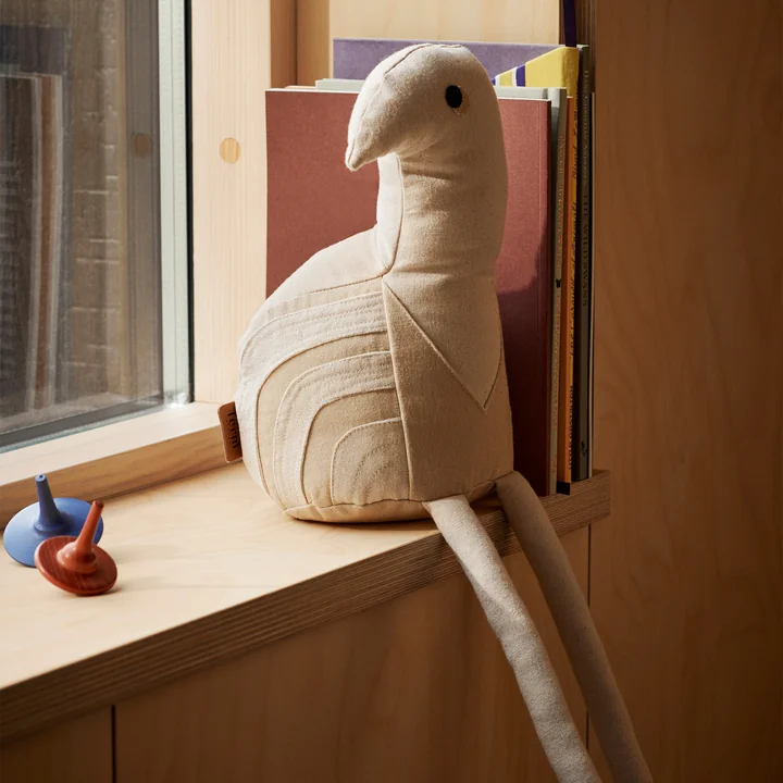 Birdy knuffel, natuur / gebroken wit by Ferm Living