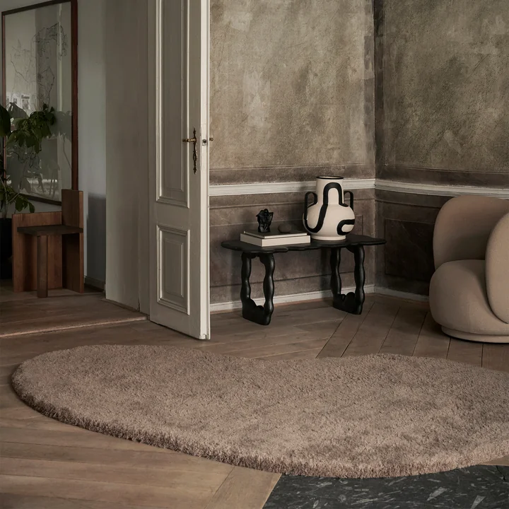 Forma Wollen vloerkleed L, asbruin by Ferm Living