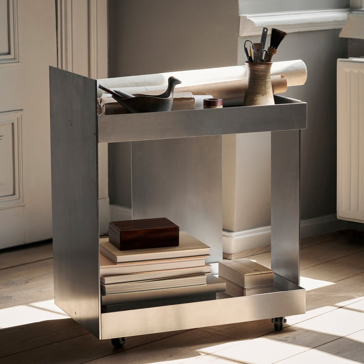 Lager Trolley, Aluminium by ferm Living