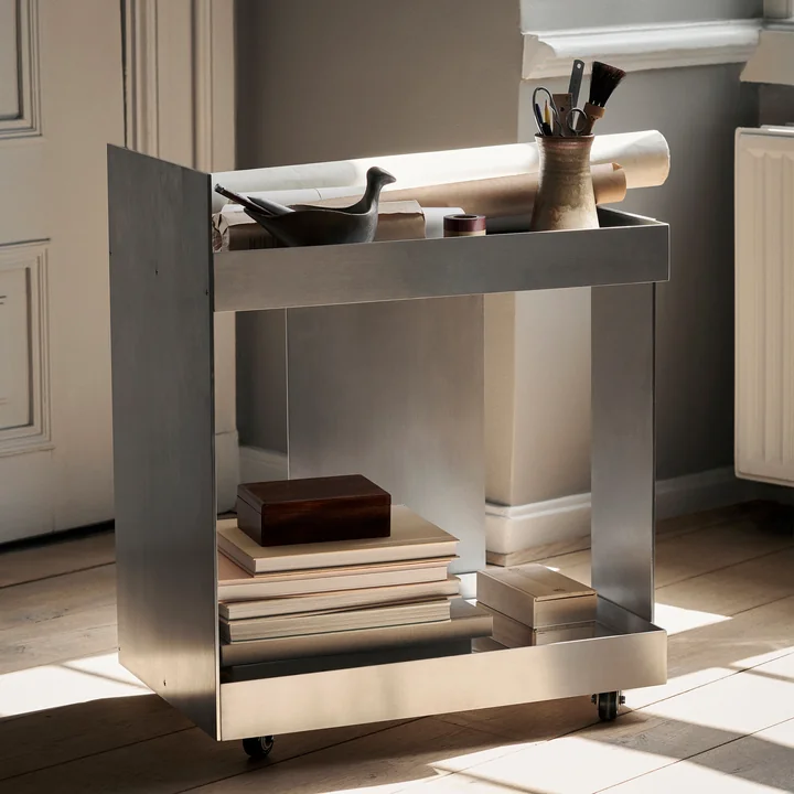 Lager Trolley, Aluminium by Ferm Living