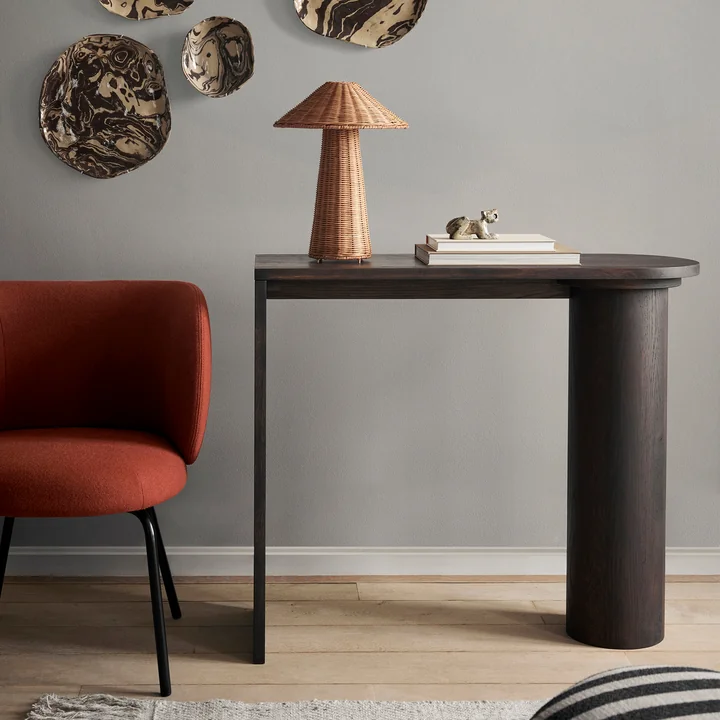 Pylo Console tafel, donker gebeitst eiken van Ferm Living