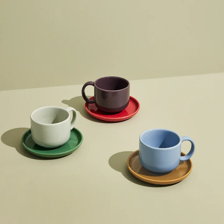 Hübsch Interior Amare - Beker met onderzetter