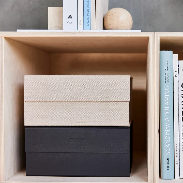 OYOY Hako - Opbergdoos, 24 x 17 cm, donker karamel