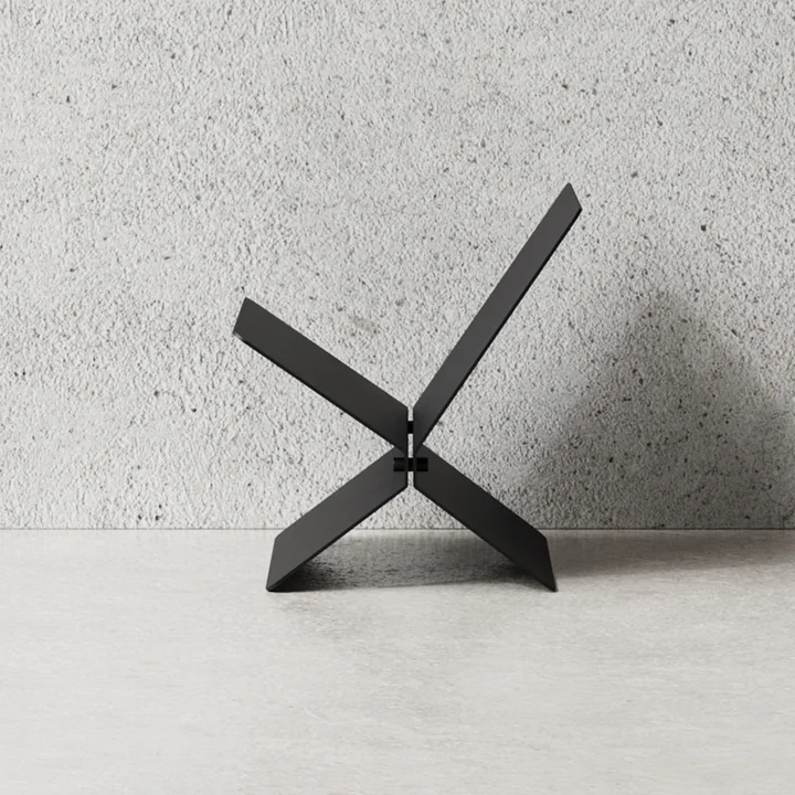 Tijdschriftenrek, zwart van Nichba Design