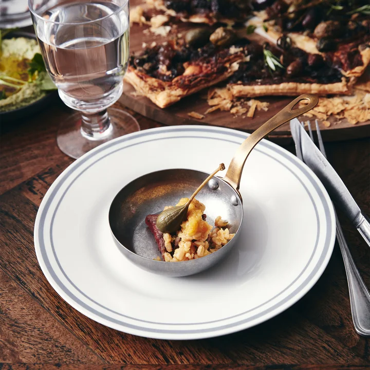 Bistro Bord Ø 27 cm, grijs (set van 4) van Nicolas Vahé