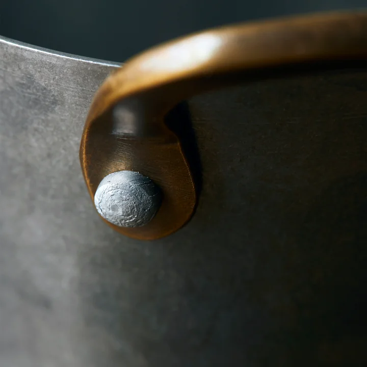 Nicolas Vahé - Presentation Emmer, geborsteld roestvrij staal (set van 2)