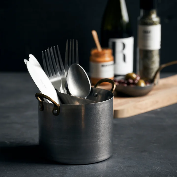 Presentation Organiser, geborsteld roestvrij staal van Nicolas Vahé