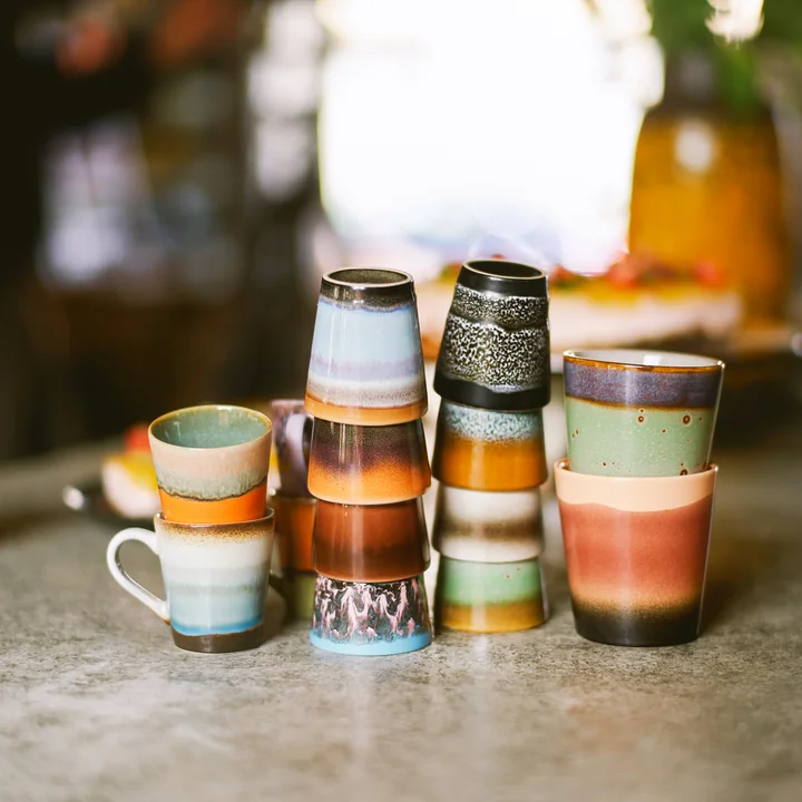 HKliving - 70's Espressokopjes & Mok