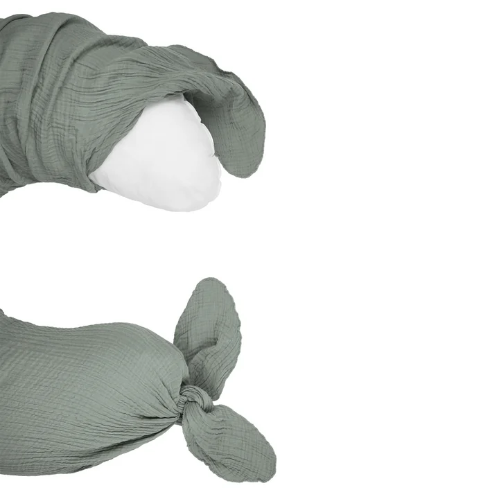 Wabi Sabi Hoofdkussen bij het slapen gaan, 225 x 35 cm, azuurblauw van Nobodinoz